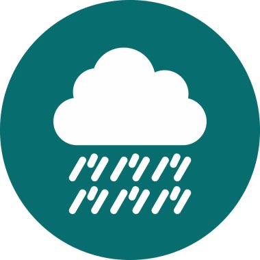 Hava durumu. Web simgesi basit illüstrasyon