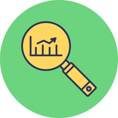 Analizler. Basit web simgesi tasarımı. Pazar Araştırması