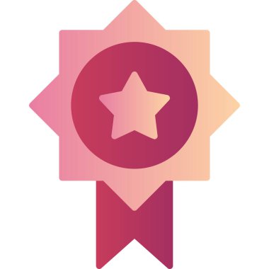 Modern Ödül simgesinin vektör illüstrasyonu