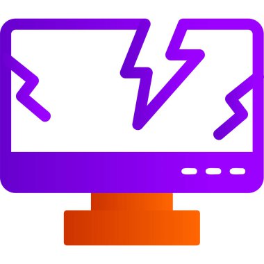 Bilgisayar. Web simgesi basit illüstrasyon 