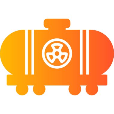 Nükleer Enerji Ağı simgesi basit illüstrasyon