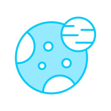 Astronomi. Web simgesi basit illüstrasyon