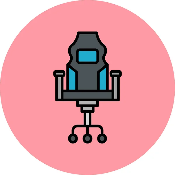 Ikona Vektoru Herní Židle — Stockový vektor