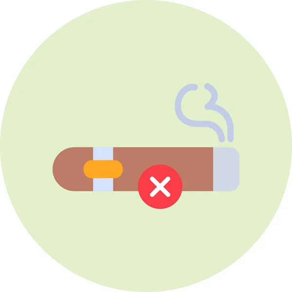 Cigarette Web Icon Simple Illustration — Stock Vector