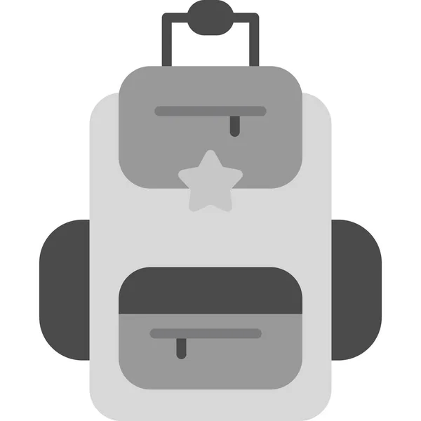 Mochila Icono Web Ilustración Simple — Vector de stock