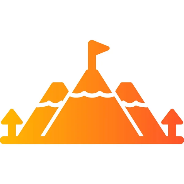 Pyramidensymbol Vektor Illustration — Stockvektor
