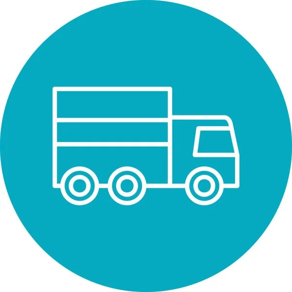 Truck Abstracte Pictogram Vector Illustratie — Stockvector