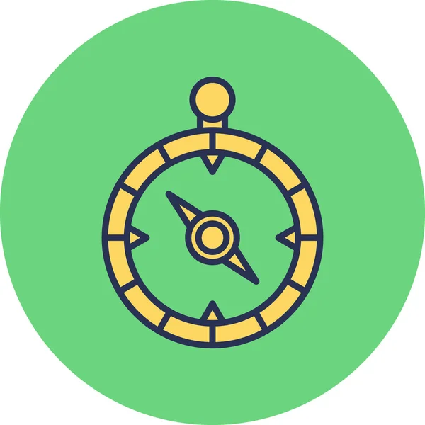 Kompas Web Icoon Eenvoudig Ontwerp — Stockvector