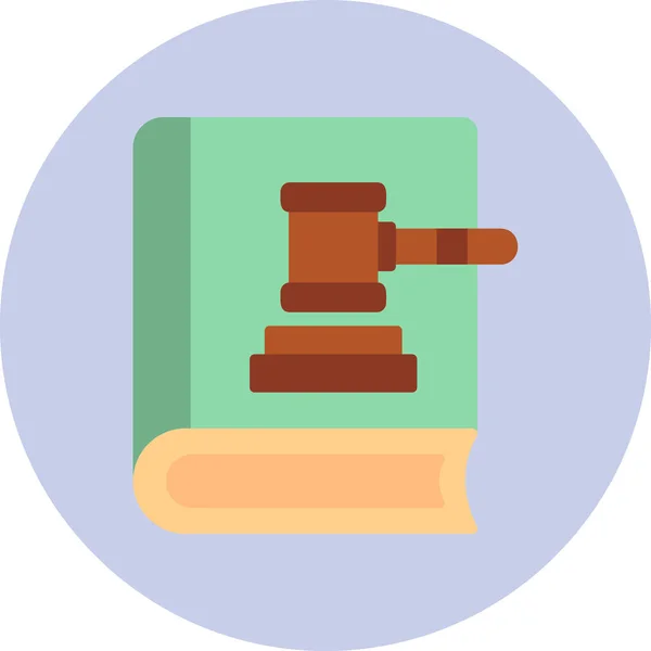 Law Book Icon Modern Design Illustration — Stock Vector