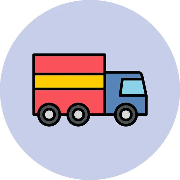 Truck Ilustração Vetor Ícone Abstrato — Vetor de Stock