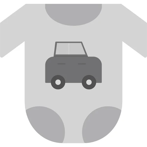 Babybekleidung Web Icon Einfache Illustration — Stockvektor