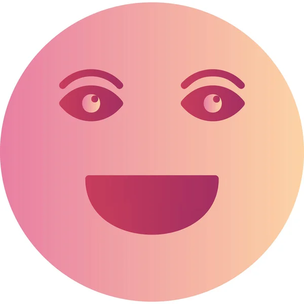 Gesicht Emojis Heitere Illustration Des Emoticon Vektors — Stockvektor