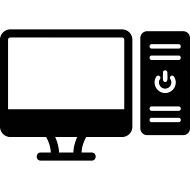 Bilgisayar. Web simgesi basit illüstrasyon 