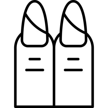 Nails web simgesi basit illüstrasyon