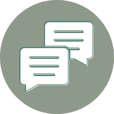 ileti ikonu vektör illüstrasyonu