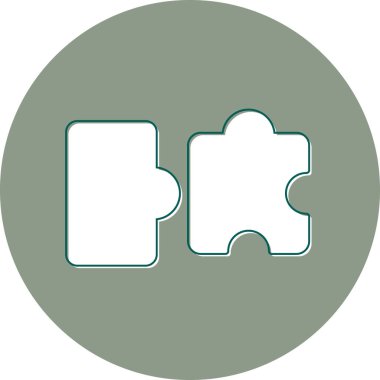 Bulmaca simgesi vektör çizimi