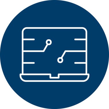 Bilgisayar. Web simgesi basit illüstrasyon