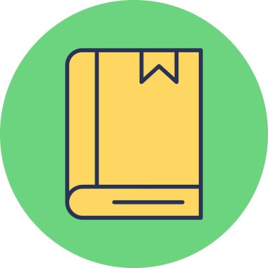 kitap simgesi vektör illüstrasyonu