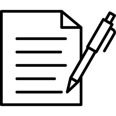 Belge. Web simgesi basit illüstrasyon