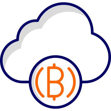 vector cloud technology icon illustration