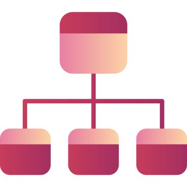 Akış çizelgesi simgesi, modern tasarım illüstrasyonu