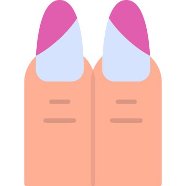 Nails web simgesi basit illüstrasyon