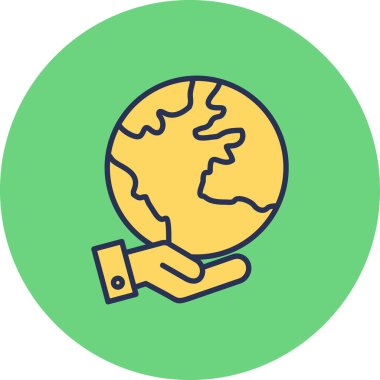 Gezegen simge vektör çizim