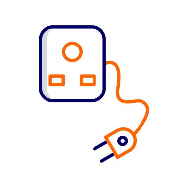 Plug And Socket web icon, vector illustration