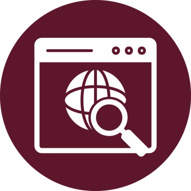 tarayıcı simgesi vektör illüstrasyonu