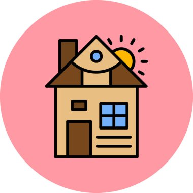 ev simgesi vektör illüstrasyonu