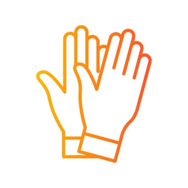 Safety Gloves icon vector illustration design