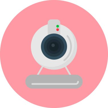 Web kamerası, basit Webcam simgesi tasarımı