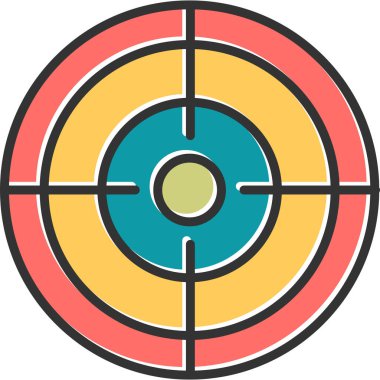 hedef simge vektör illüstrasyonu