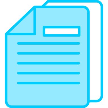 Belge simgesinin vektör illüstrasyonu