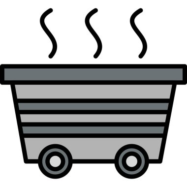 Çöp modern simge, vektör illüstrasyonu