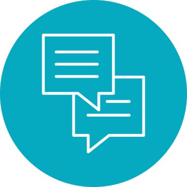 Sohbet simgesi vektör illüstrasyonu