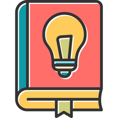 Fizik kitabı modern simge, vektör illüstrasyonu