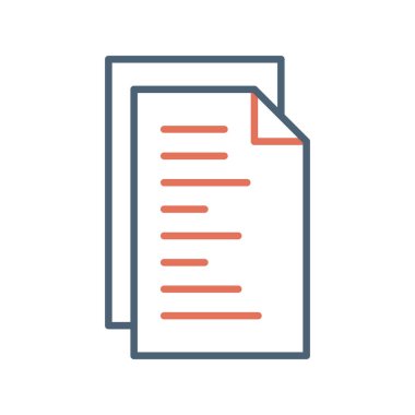 Belge simgesinin vektör illüstrasyonu