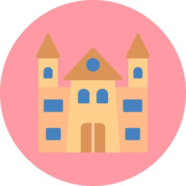 kale ikonu vektör illüstrasyonu