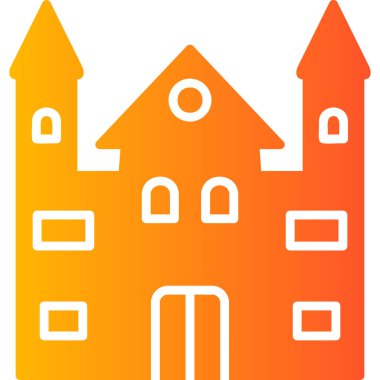 kale ikonu vektör illüstrasyonu