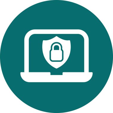 Data Security modern simgesinin vektör illüstrasyonu