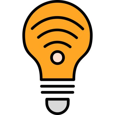 ampul simgesi vektör illüstrasyonu