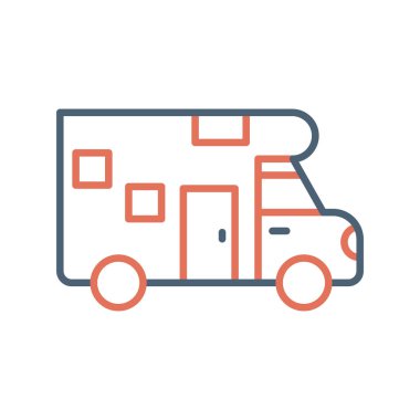 kamp vektör çizgisi simgesi