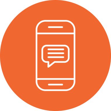 ileti ikonu vektör illüstrasyonu