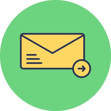 ileti ikonu vektör illüstrasyonu