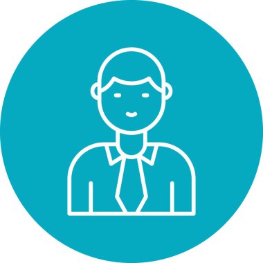 Manager, Businessman User logo, simple icon for web page 