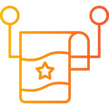 Havlu. Web simgesi basit illüstrasyon