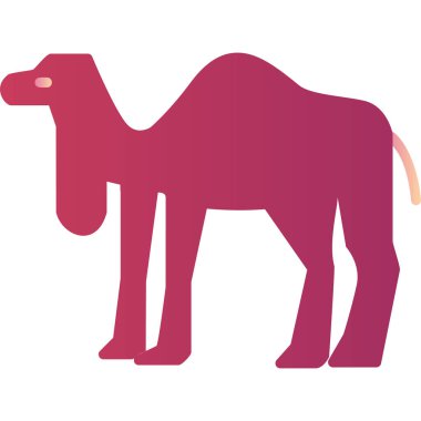 Deve. Web simgesi basit illüstrasyon