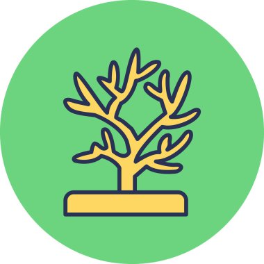 ağaç simgesi vektör illüstrasyonu