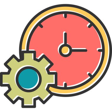 Time Manager icon modern vector illustration